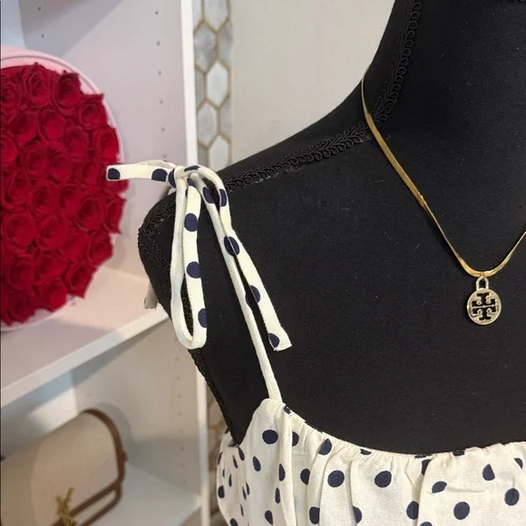 Polka Dot Spaghetti Strap Dress - Picture 2 of 6